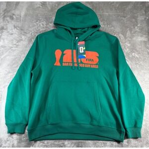 FIFA Hoodie Mens XXL 2XL Green NEW World Cup 2026 San Francisco Bay Area Graphic